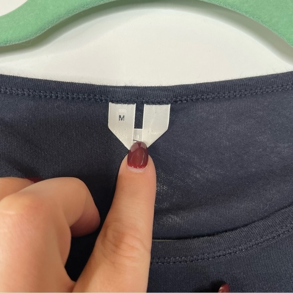 Arket Sweden Long Sleeve Cotton‎ Midi Dress Black Medium - Picture 3 of 8